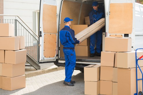 Man with van service helping with a local move in Holloway