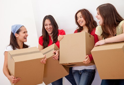 Careful packing and furniture handling during a local move