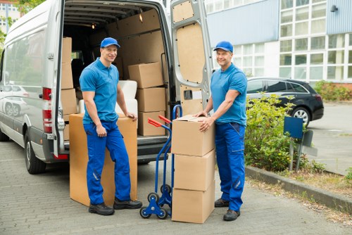 Careful furniture handling during a Holloway house move