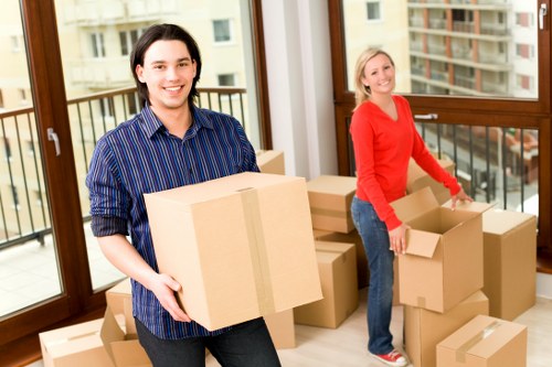 Unpacking service helping a resident settle into a new Holloway flat