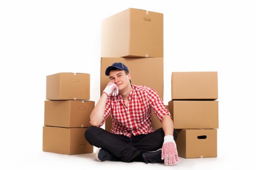 Checklist and moving boxes prepared for a Holloway relocation